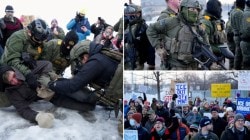 ‘We don’t want anyone else to die’: Videos show protestors clashing with authorities after ICE shooting