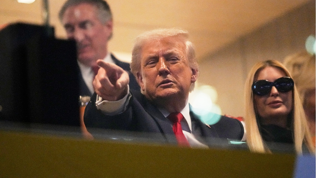 trump booed football match