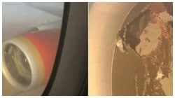 Delhi–New York Air India flight engine sucks in baggage container amid dense fog, pics show damage