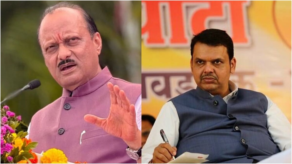 Late Maharashtra Deputy CM Sharad Pawar and CM Devendra Fadnavis (Image source: Indian Express)