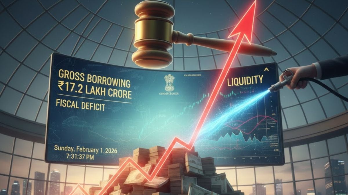 For FY26, the government budgeted gross market borrowings at Rs 14.8 lakh crore. (AI generated image form Gemini)
