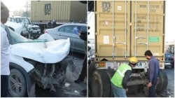 Delhi-Meerut Expressway Accident: 2 women killed in truck-car collision near Ghazipur toll plaza, children injured | Video 