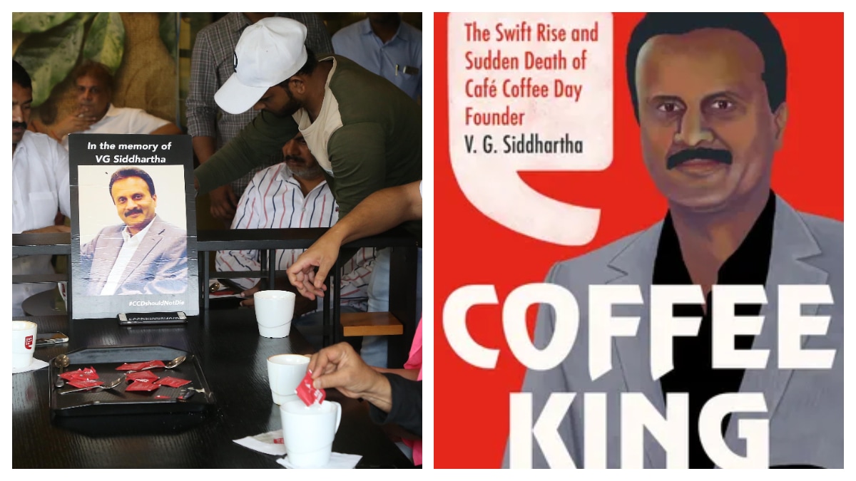 File photo of a citizens' group paying tribute to late VG Siddhartha at a Café Coffee Day outlet in Mumbai. The book is an unofficial but exhaustive investigation into the meteoric rise and tragic collapse of a visionary entrepreneur
