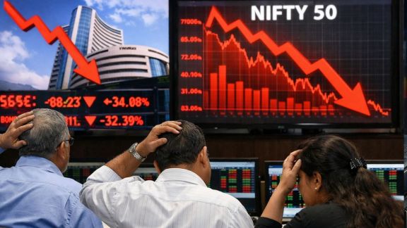 Sensex falling today, Nifty crash news, stock market falling reasons