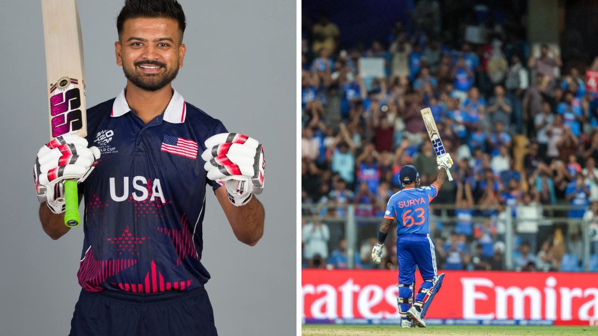 India vs USA Live Score, T20 World Cup 2026: Split image of Indian captain Suryakumar Yadav and his USA counterpart Monank Patel as USA chase 162 to win