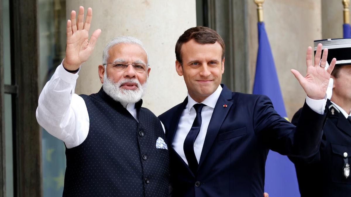 Macron in Mumbai, Macron India visit, Macron to meet PM Modi today