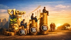 Rs 1 crore via SIP: How much you need to invest if you start at 25, 30 and 40