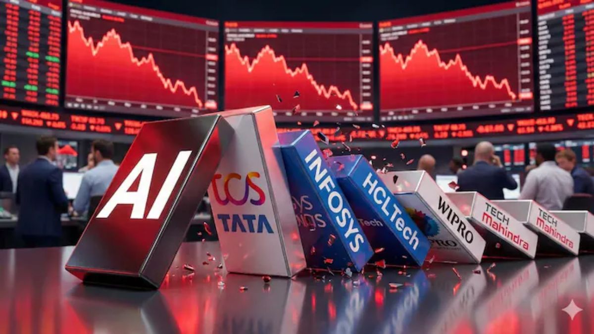 The index fell as much as 5.2% on Friday before paring losses to settle 1.44% lower. The losses on Friday were led by a 2.1% drop in industry leader ⁠Tata Consultancy Services Ltd., ⁠Infosys Ltd. declined 1.2% and HCL Technologies Ltd. dropped 1.4%. (The image has been generated using AI.)