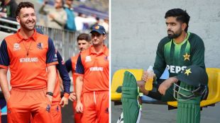 Pakistan vs Netherlands T20 World Cup 2026 match preview banner featuring star playing 11 attractions Babar Azam and Logan van Beek