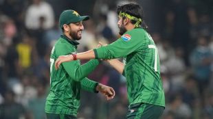 PAK vs USA highlights: Usman Tariq and Salman Ali Agha of Pakistan celebrate after beating USA by 32 runs at the SSC Colombo in T20 World Cup, 2026