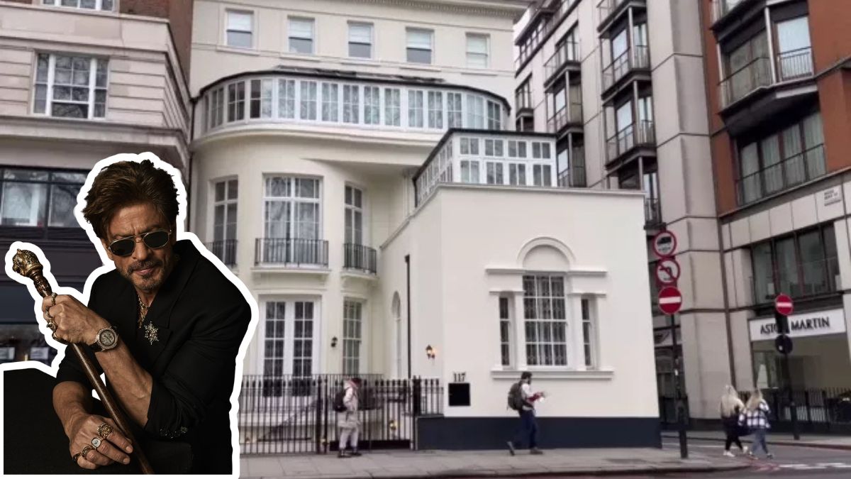 Shah Rukh Khan's London residence is a luxurious, historical structure that reportedly cost the actor Rs 170 crore. (Image source: Youtube) Shah Rukh Khan's London residence is a luxurious, historical structure that reportedly cost the actor Rs 170 crore. (Image source: Youtube)