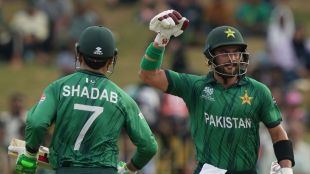 Sahibzada Farhan celebrating his century against Namibia in T20 World Cup 2026