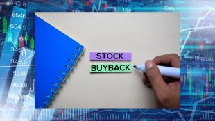 An infographic comparing the old 'Dividend' tax vs the new 'Capital Gains' tax for buybacks, with a special highlight on the 22% and 30% tax rates for promoters.