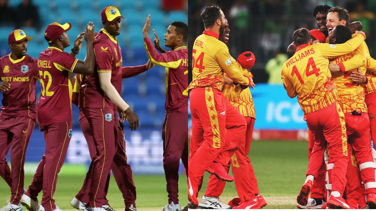 Zimbabwe and West Indies players gear up for a high-intensity T20 clash at Wankhede Stadium, Mumbai. (Image: X)
Zimbabwe and West Indies players gear up for a high-intensity T20 clash at Wankhede Stadium, Mumbai. (Image: X)