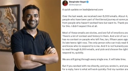 ‘Find my number and WhatsApp me’: Deepinder Goyal’s call floods Eternal with 8,000 emails