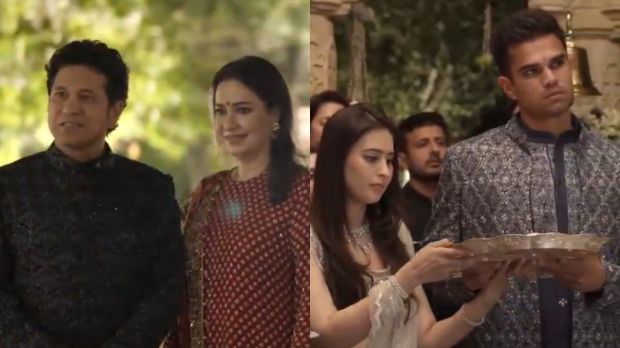 sachin tendulkar arjun tendulkar saaniya chandok wedding