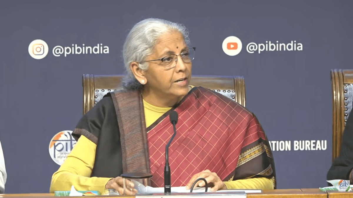 Finance Minister Nirmala Sitharaman presenting Union Budget 2026–27 in Parliament with a focus on textile sector reforms, mega textile parks and employment-linked schemes.