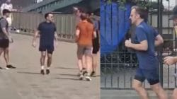 Watch: French President Macron ditches the suit for a morning run in Mumbai
