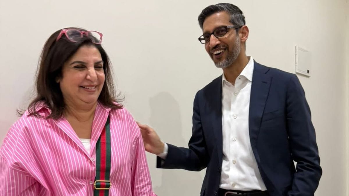 ‘Google Giggle’: Farah Khan shares candid moments with Sundar Pichai