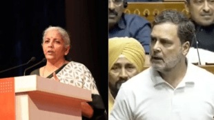 Nirmala Sitharaman responding to Rahul Gandhi’s remarks on the India-US trade agreement during a parliamentary session.