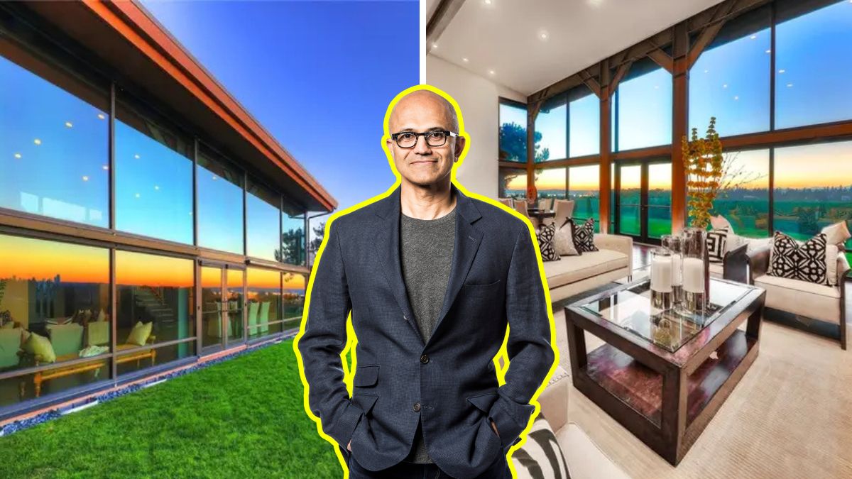Inside Satya Nadella’s $3.5 mil glass house in Seattle with jacuzzi and a 2-storey library