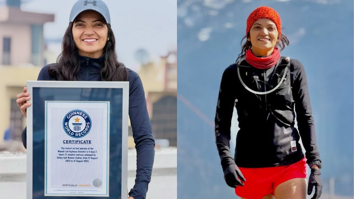 Sufiya Sufi Sets Guinness Record for Fastest Manali-Leh Run