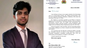 UC Berkeley Saketh Sreenivasaiah - Karnataka govt