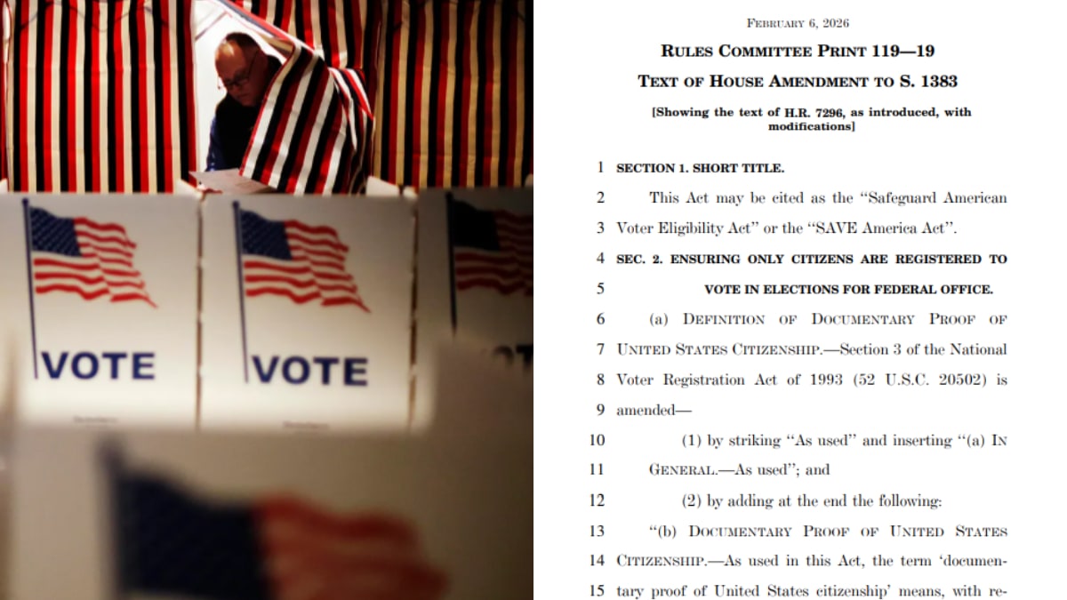 What is Save America Act? High-stakes push for US citizenship proof moves to Senate
