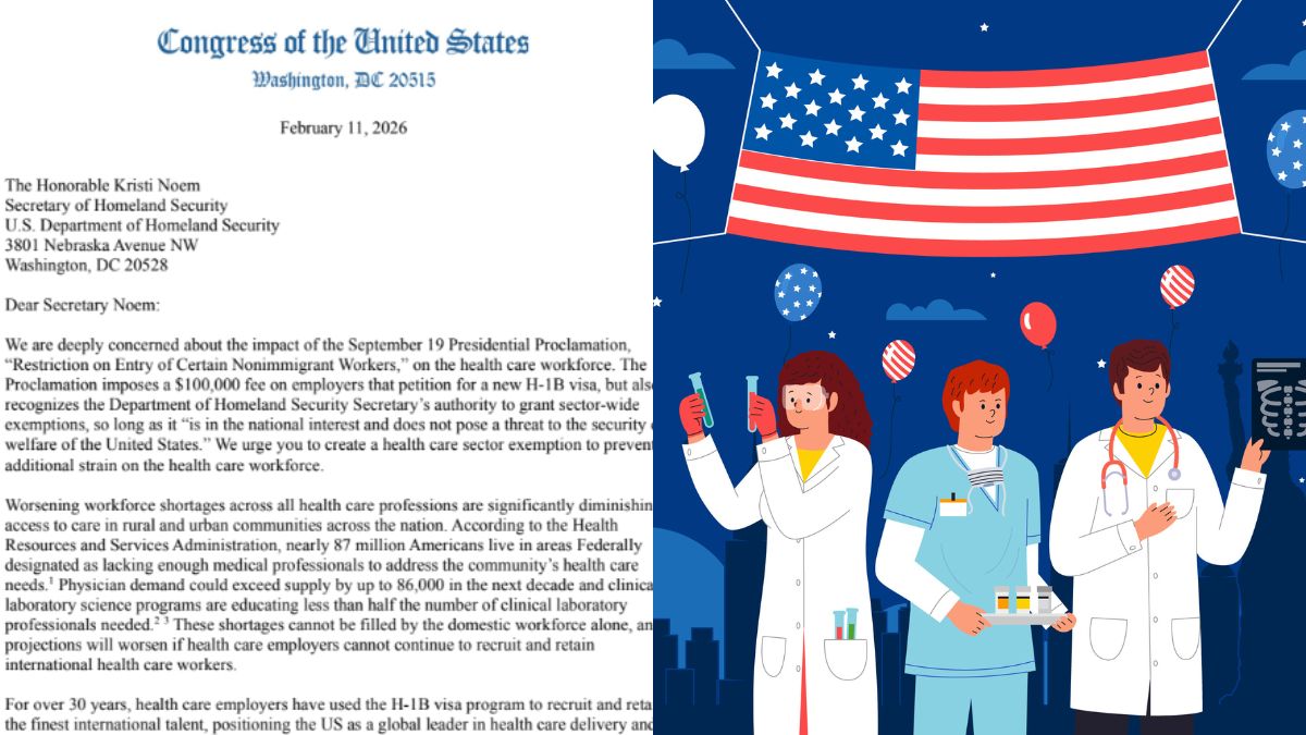'Hospitals need H-1B': 100 US lawmakers push for $100k fee relief after bill to 'end' visa program was floated - US News | The Financial Express
