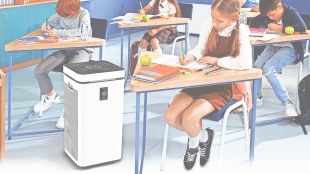 Medical-grade indoor air purifier by Zonair3D designed for highly polluted urban environments in India.