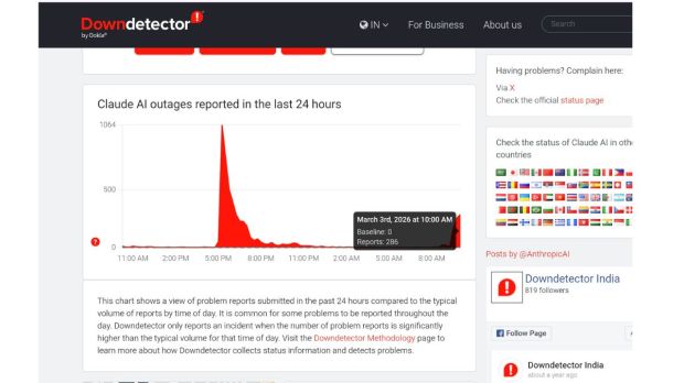Anthropic Claude down today: Is it linked to the quit ChatGPT campaign?