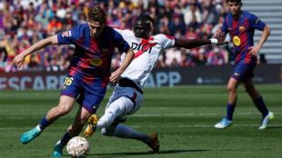 Barcelona vs Rayo Vallecano, Barcelona match result, La Liga table 2026, Ronald Araujo goal, Barcelona win today, Rayo Vallecano vs Barcelona, Joan Garcia saves, Raphinha miss, Barcelona La Liga lead, Barca vs Rayo highlights, La Liga title race, Barcelona clean sheet