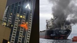 Dubai, Abu Dhabi Iran War LIVE: Drone hits Creek Harbour and airport attacked, IRGC fires on ships in Hormuz, tech companies and banks on Iran’s radar