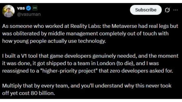 Meta CEO Mark Zuckerberg shuts down Metaverse push, ex-employee slams leadership disconnect