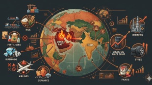 Strait of Hormuz disruption could cascade beyond energy into India's fertiliser, diamond, cement, plastics and steel sectors, warns think tank GTRI. (Image- Gemini)