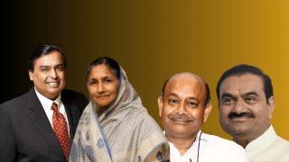 The collective wealth of India’s top 10 billionaires is estimated at $368.3 billion