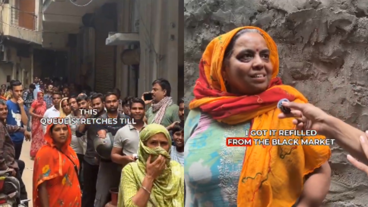 Viral footage reveals growing LPG crisis in Delhi as govt touts 30% production boost | Watch