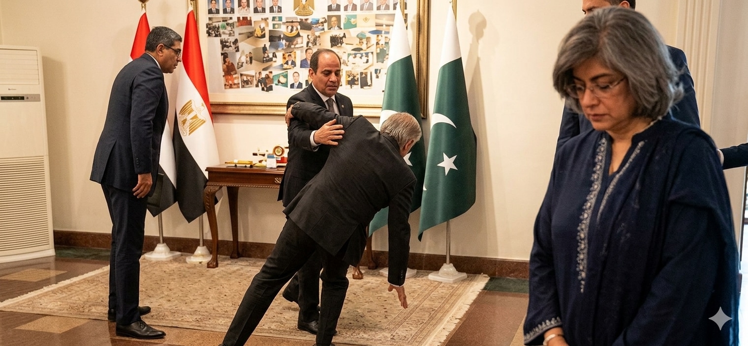 Viral video shows Pakistan Deputy PM falls while welcoming Egyptian Foreign Minister