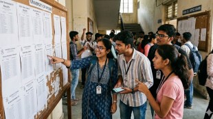 Students check their CA Final January 2026 results after the announcement by the Institute of Chartered Accountants of India on March 1.