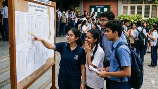 Students collect their AP SSC 2026 Class 10 hall tickets issued by the Board of Secondary Education Andhra Pradesh ahead of the upcoming public examinations.
