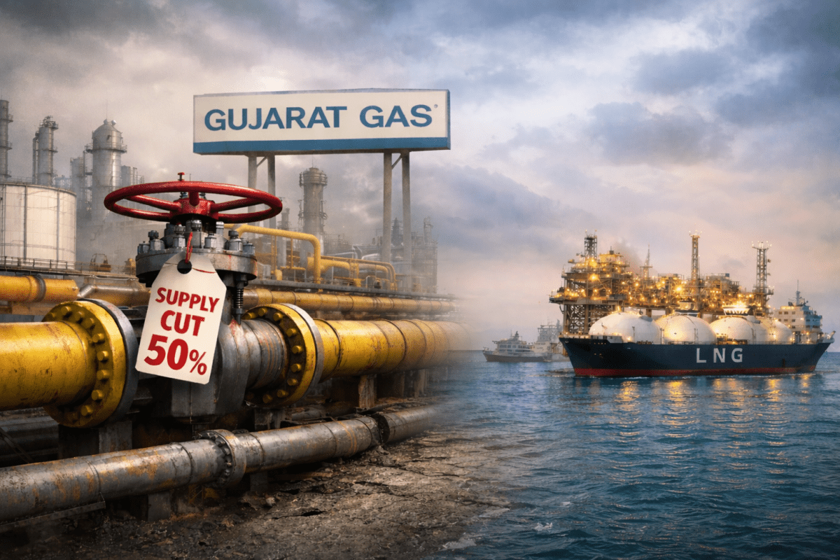 West Asia crisis hits gas supply. West Asia crisis hits gas supply.
