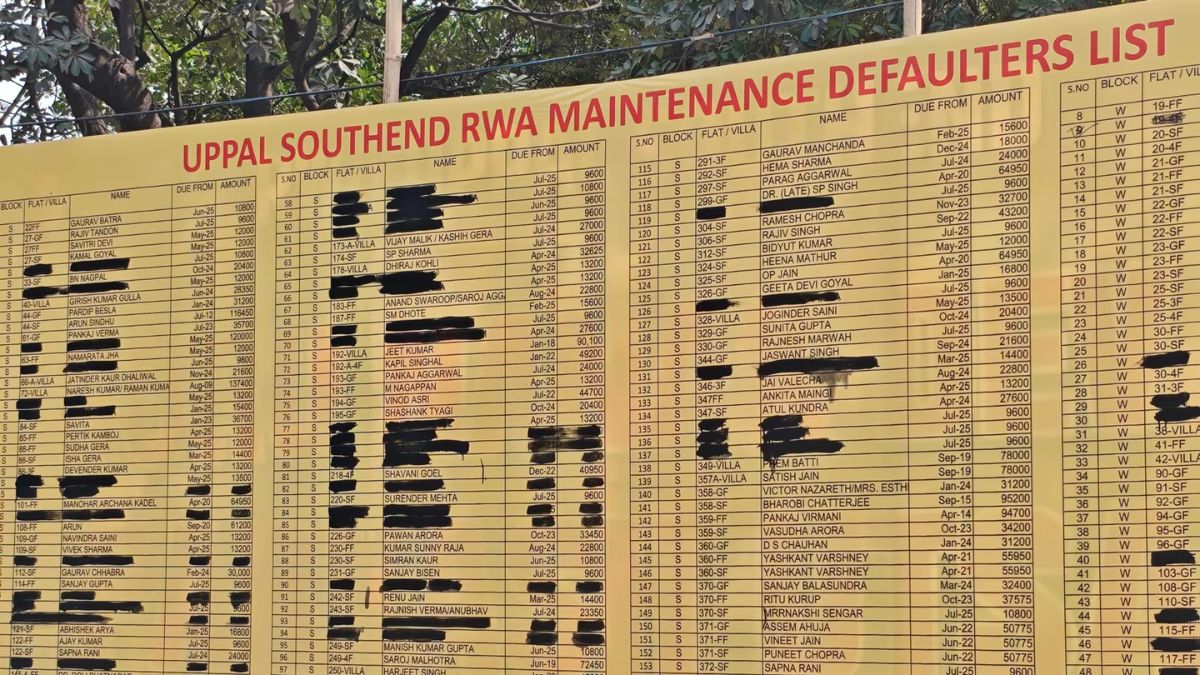 Gurgaon Society Names Maintenance Defaulters on Giant Billboard, Suspends Services