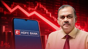 A financial comparison chart showing Jefferies removing HDFC Bank and adding a 4% weight to HSBC, alongside a timeline of the HDFC Bank chairman’s resignation and the subsequent 20% six-month stock decline.