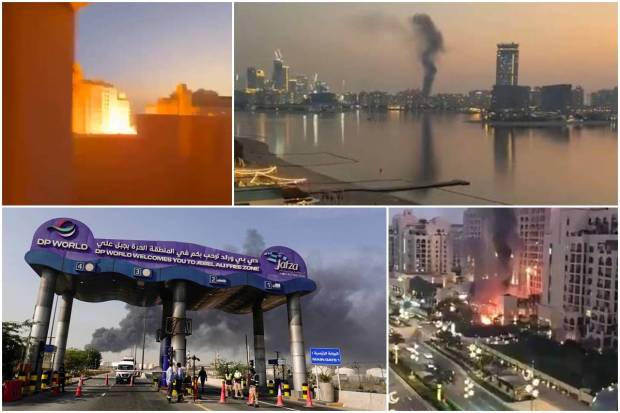 Escalating tensions in the Middle East have played out in starkly different scenes — smoke rising from Dubai’s Jebel Ali Port, flight disruption and stranded passengers at airports from Bengaluru to Beirut, street protests in Tehran, and mourning at the Imam Reza shrine in Mashhad. With airspace restrictions and security alerts triggering cancellations and delays, travellers have been left waiting for updates as dramatic visuals from the region continue to surface
