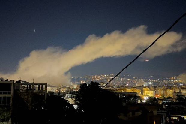 Smoke rises from Israeli bombings on Dahiyeh, a suburb in southern Beirut. (Photo source: AP) 