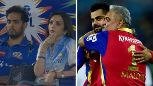 A side-by-side comparison of Vijay Mallya and Mukesh Ambani and his family during the 2008 IPL bidding process, highlighting the $300,000 difference for the Mumbai franchise.