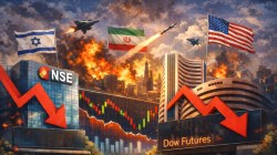 LIVE: Nifty, Sensex set to plunge to new lows? GIFT Nifty slides 170 points as West Asia conflict escalates; Crude spikes, Dow Futures fall