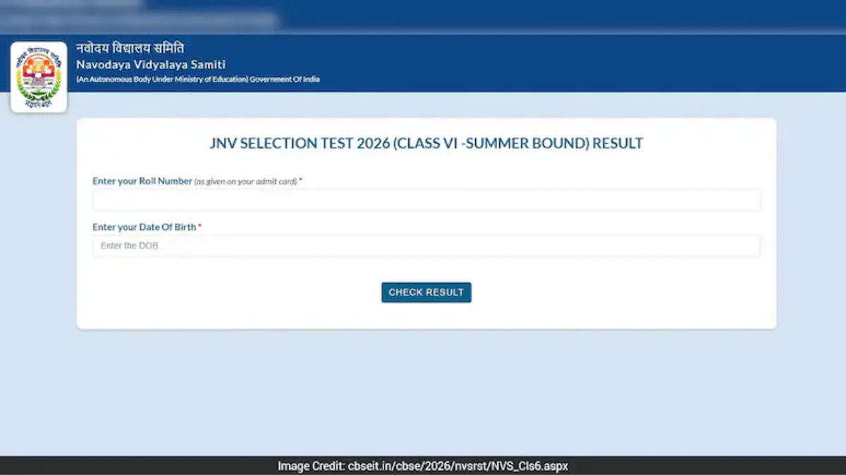 Navodaya Result 2026 Navodaya Result 2026