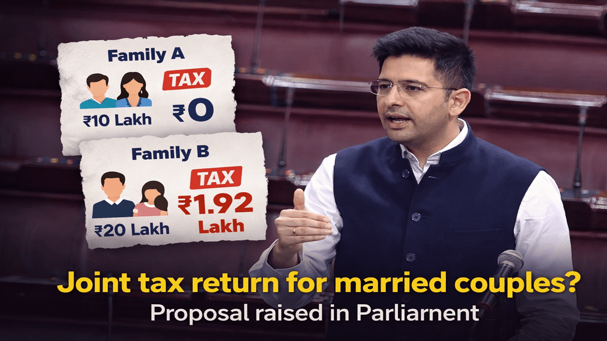 Joint filing of income tax returns for married couples: Issue raised in Parliament Joint filing of income tax returns for married couples: Issue raised in Parliament