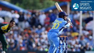 Sachin Tendulkar upper cut six vs Shoaib Akhtar India vs Pakistan 2003 World Cup Centurion masterclass